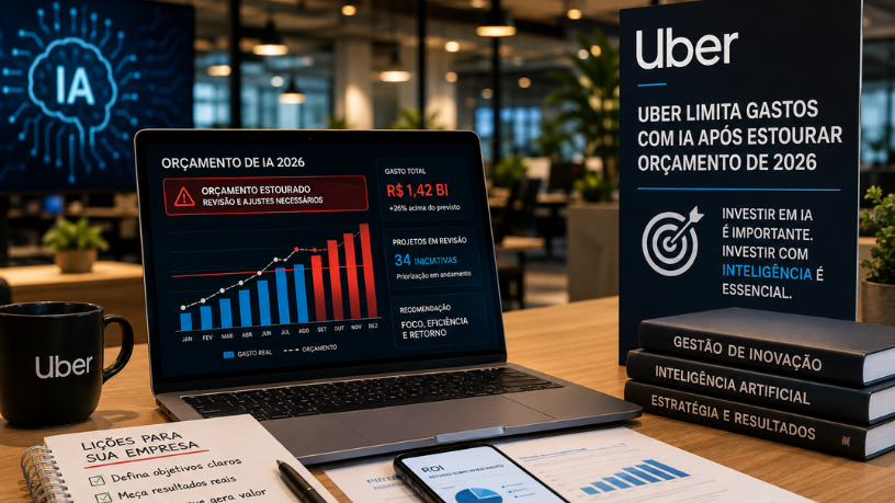 Uber limita gastos com IA após estourar orçamento de 2026: o que isso ensina às empresas