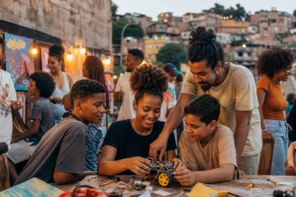 Público participa de festival cultural com atividades de tecnologia e inovação em território periférico